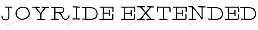 JOYRIDE EXTENDED ROU字体转换
